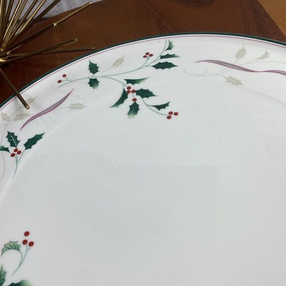 Christopher Stuart Holiday Splendor Cake Plate 13" - Picture 4 of 8